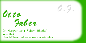 otto faber business card